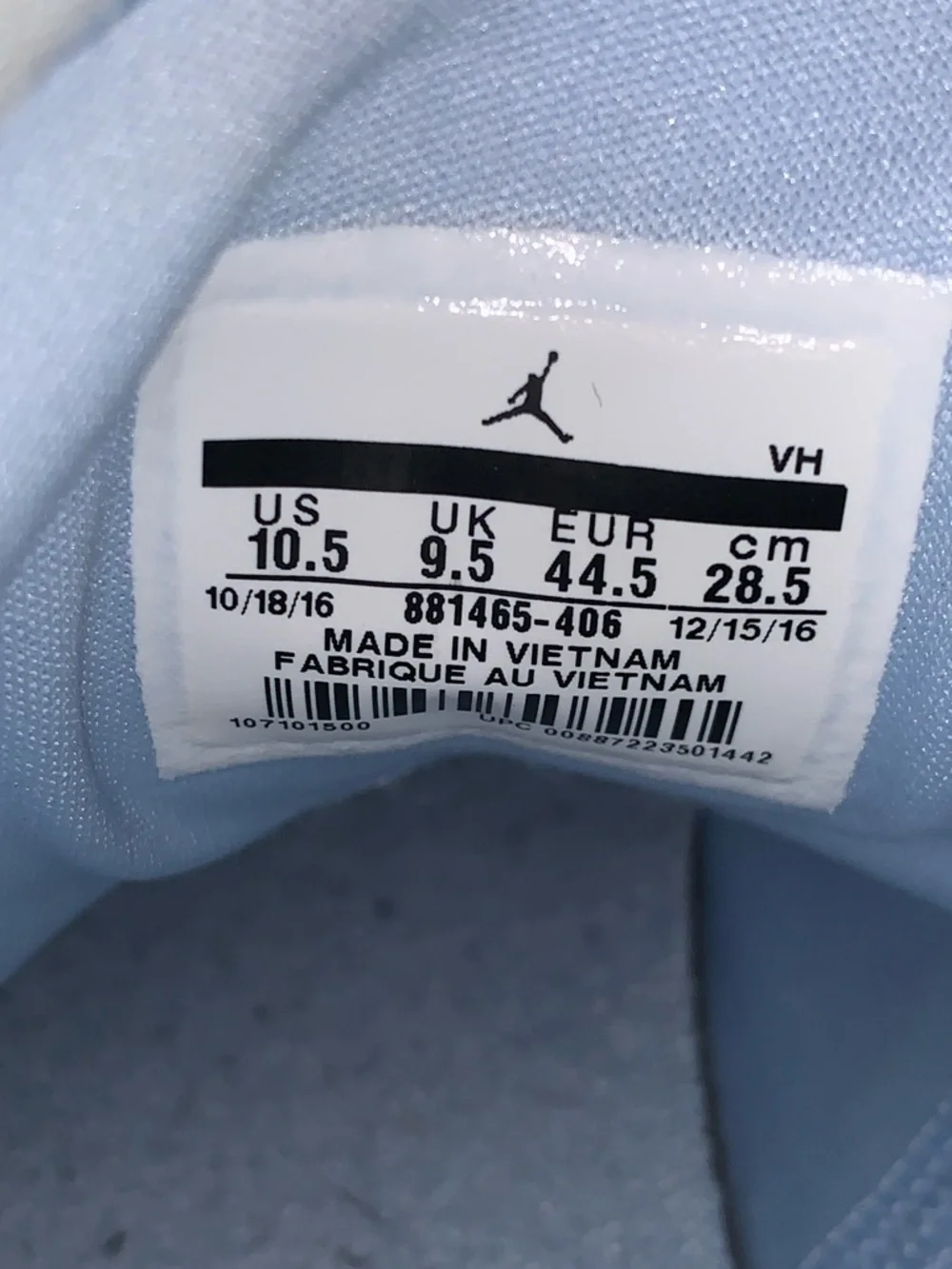 Jordan Men’s Formula 23 ‘Ice Blue’ Sneakers